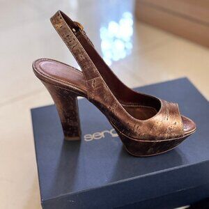 Sergio Rossi Platform Slingback Sandals